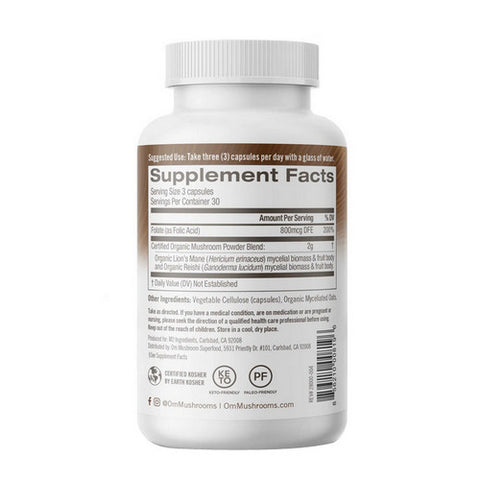 Om Mushrooms, Brain Fuel Superfood, 90 Caps
