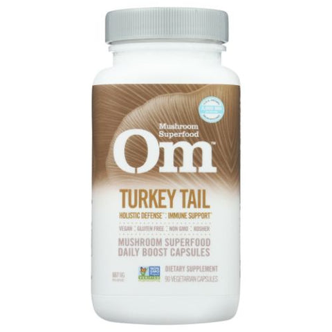 Om Mushrooms, Turkey Tail, 90 Caps