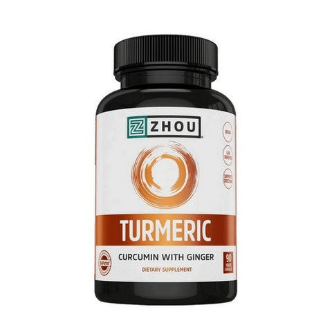 Zhou Nutrition, Turmeric Curcumin with Ginger, 90 Veg Caps