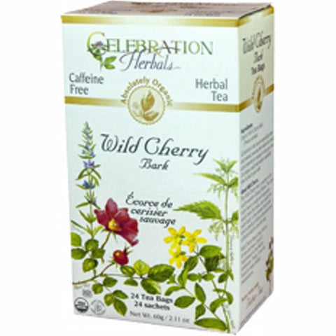 Celebration Herbals, Organic Wild Cherry Bark Tea, 24 Bags