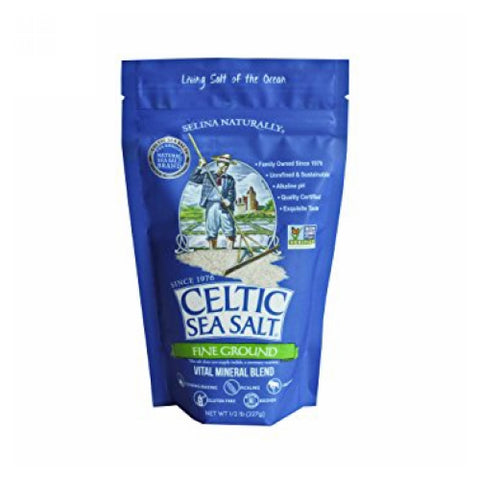 Celtic Sea Salt, Fine Ground Sea Salt, 8 Oz