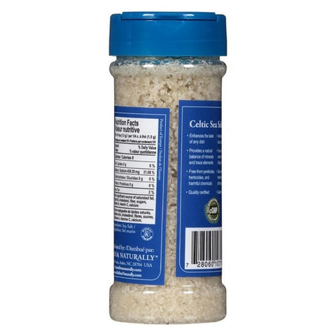 Celtic Sea Salt, Light Grey Coarse Salt Shaker, 8 Oz
