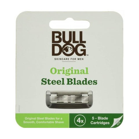 Bulldog Natural Skincare, Original Steel Blade Refill, 1 Each