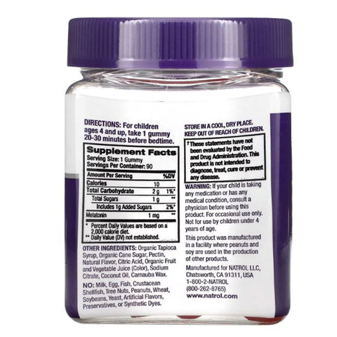 Natrol, Kids Melatonin, 1 mg, Berry 90 Count