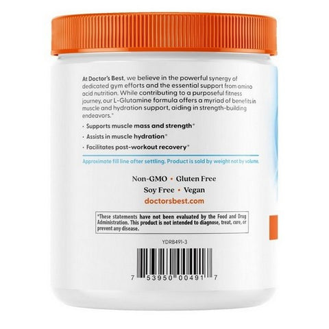Doctors Best, L-Glutamine Powder, 300 Grams