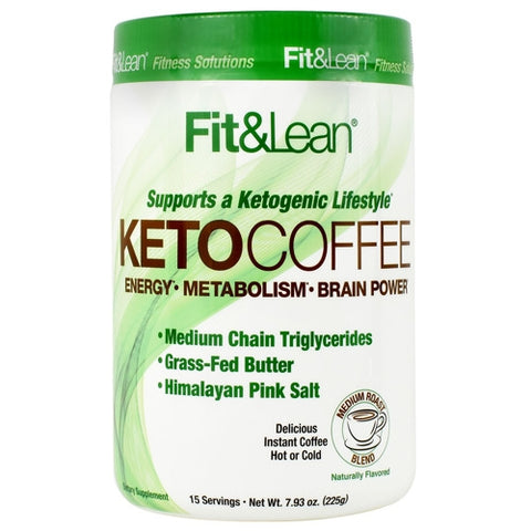 Maximum Human Performance, Fit & Lean Keto Coffee Medium Roast Blend, 15 Servings