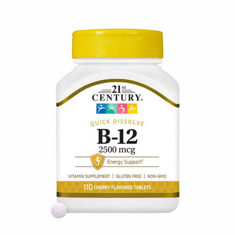 21st Century, 21st Century B-12 Tablets Sublingual, 2500 mcg, 110 Tabs