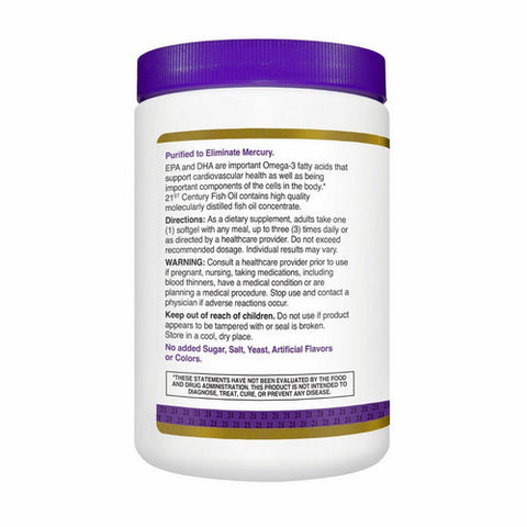 21st Century, 21st Century Fish Oil Softgels, 300 Caps