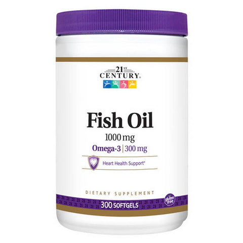 21st Century, 21st Century Fish Oil Softgels, 300 Caps