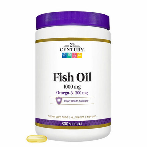 21st Century, 21st Century Fish Oil Softgels, 300 Caps