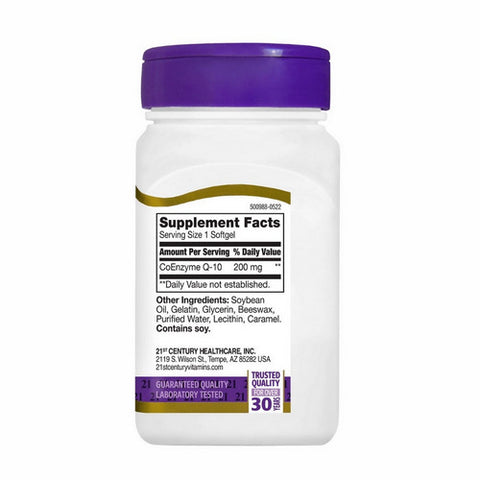 21st Century, Co Q10 Softgels Extra Strength, 200 mg, 90 Caps