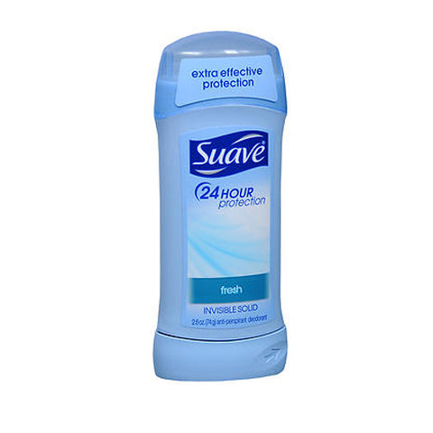 Suave, 24 Hour Protection Anti-Perspirant Deodorant Invisible Solid Fresh, 2.6 Oz