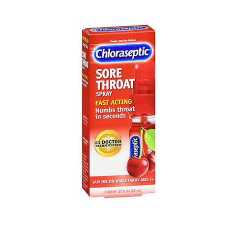 Chloraseptic, Sore Throat Spray Pocket Pump Cherry, 0.67 Oz