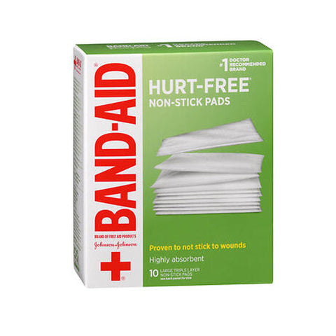 Band-Aid, Non-Stick Pads Large 3 inch x 4 inch, 10 Each