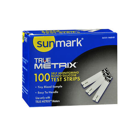 Sunmark, True Metrix Self Monitoring Blood Glucose Test Strips, 100 Each