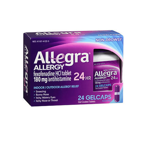 Allegra, Allergy 24 Hr Gelcaps, 24 Caps