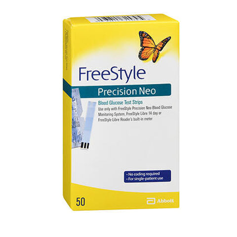 Freestyle, Precision Neo Blood Glucose Test Strips, 50 Each