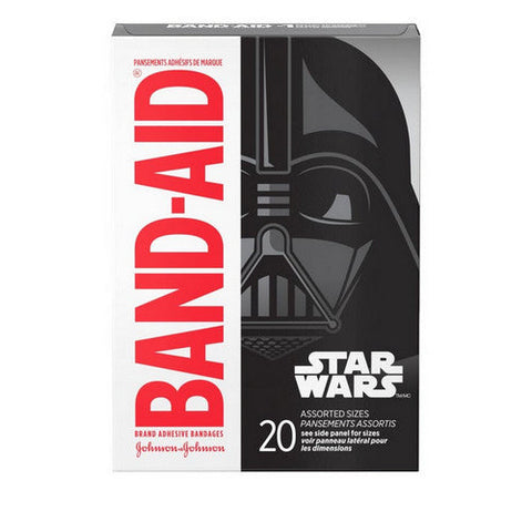 Band-Aid, Star Wars Adhesive Bandages Assorted Sizes, 20 Each