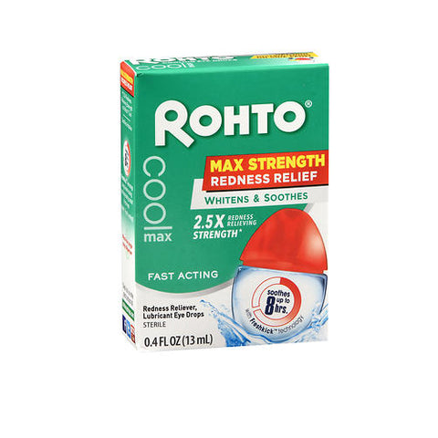 Rohto, Cooling Eye Drops Maximum Redness, 0.4 Oz
