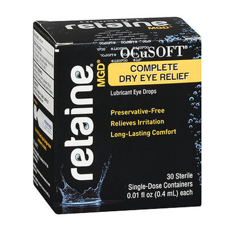 Retaine, MGD Complete Dry Eye Relief Lubricant Eye Drops, 30 Each