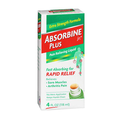 Absorbine Jr, Plus Pain Relieving Liquid, 4 Oz