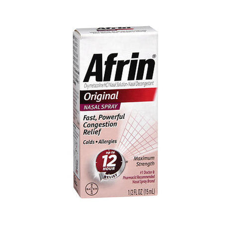 Afrin, Original Maximum Strength Nasal Spray, 0.5 Oz