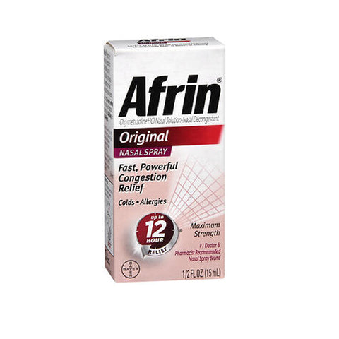 Afrin, Original Maximum Strength Nasal Spray, 0.5 Oz