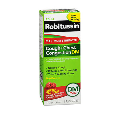 Robitussin, Adult Cough+Chest Congestion Dm Liquid, 8 Oz