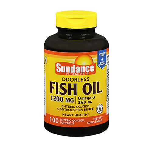 Sundance, Vitamins Odorless Fish Oil - Omega-3 Softgels, 100 Tabs