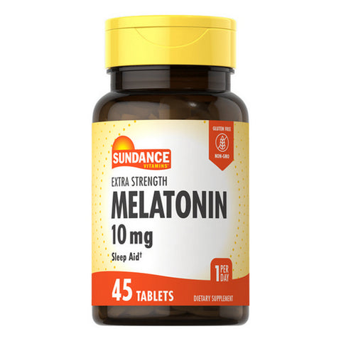 Sundance, Melatonin Tablets, 10 mg, 45 Tabs