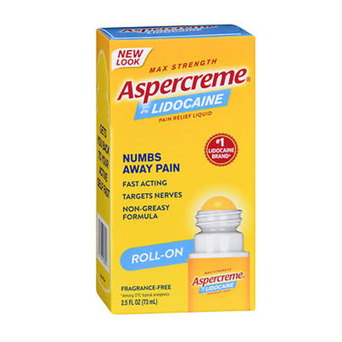 Aspercreme, Lidocaine With No Mess Applicator, 2.5 Oz