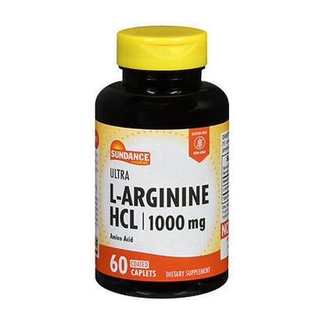 Sundance, Ultra L-Arginine HCL Coated Caplets, 1000 mg, 60 Tabs