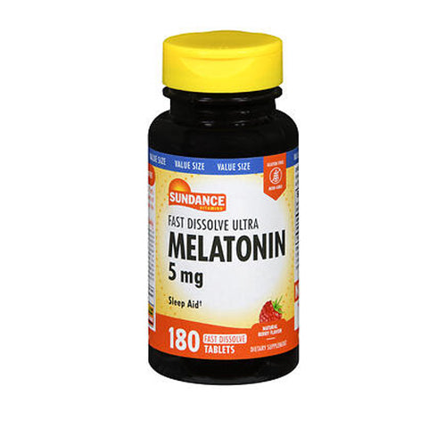 Sundance, Ultra Melatonin Fast Dissolve Tablets, 5 mg, 180 Tabs