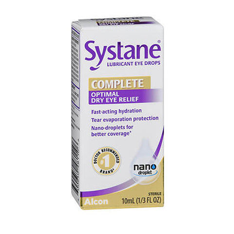 Systane, Complete Optimal Dry Eye Relief Lubricant Eye Drops, 10 ml