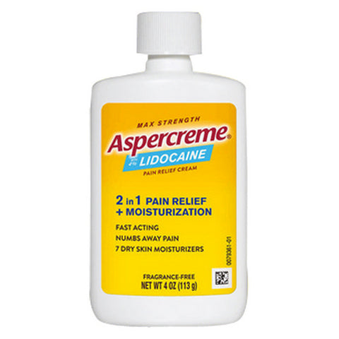 Aspercreme, Foot Pain Creme With 4% Lidocaine, 4 Oz