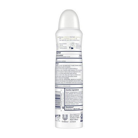 Dove, Antiperspirant Dry Spray Invisible Clear Finish, 3.8 Oz