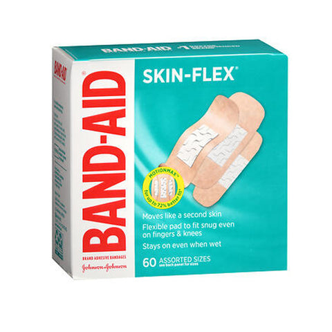 Band-Aid, Skin-Flex Assorted Sizes Bandages, 60 Each