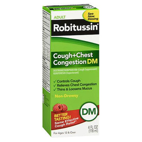 Robitussin, Adult Cough + Chest Congestion DM, 4 Oz