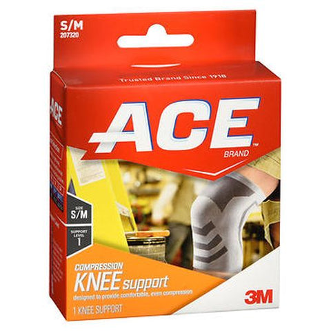Ace, Compression Knee Support Small/Medium, 1 Each