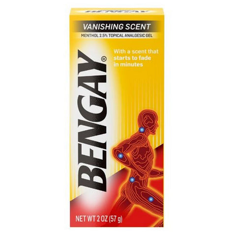 Bengay, Vanishing Scent Gel, 2 Oz