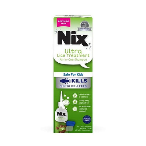 Nix, Ultra Shampoo All-In-One Lice Treatment, 4 Oz