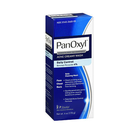 Panoxyl, Acne Creamy Wash Daily Control, 6 Oz