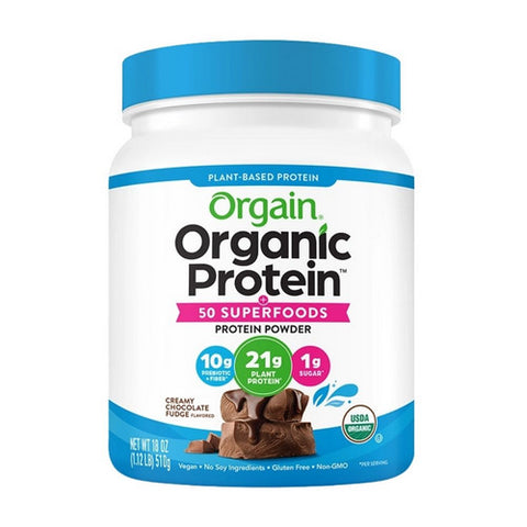 Orgain, Organic Protein & Superfoods, Creamy Chocolate Fudge 1.12 lbs