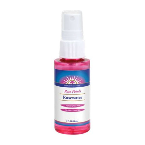 Heritage Store, Rosewater w/Atomizer, 2 Oz