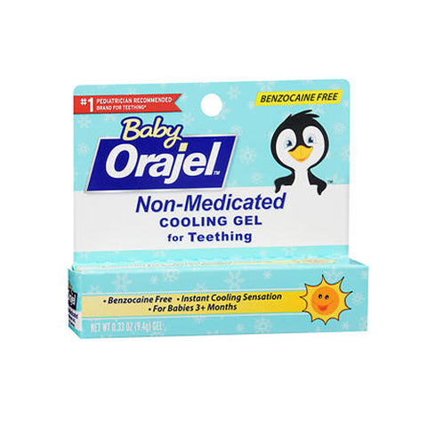 Baby Orajel, Non-Medicated Cooling Gel for Teething, 0.33 Oz