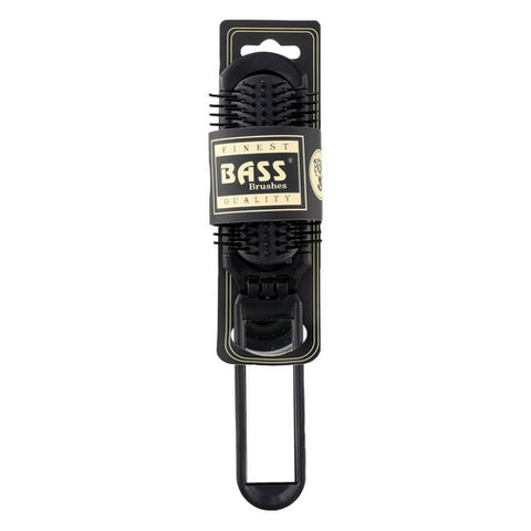 Bass Brushes, Nylon Bristle Brush Fold-Up with Mirror, 1 Each
