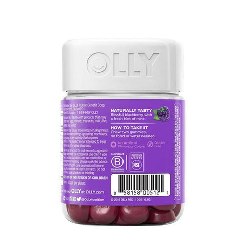 Olly, Restful Sleep Blueberry Zen, 0, 50 Gummies