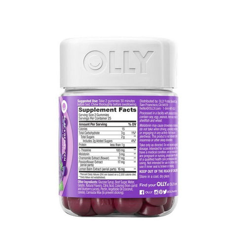 Olly, Restful Sleep Blueberry Zen, 0, 50 Gummies