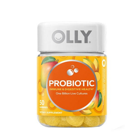 Olly, Probiotic Gummy Tropical Mango, 0, 50 Gummies