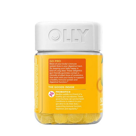 Olly, Probiotic Gummy Tropical Mango, 0, 50 Gummies